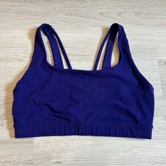 Athleta Blue Exhale Strappy Sports Bra - Small - Picture 1 of 4